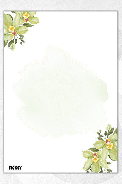 Ficksy دفتر ملاحظات A5 بدون خطوط - 50 ورقة - مذكرة - دفتر ملاحظات - ورق ملاحظات