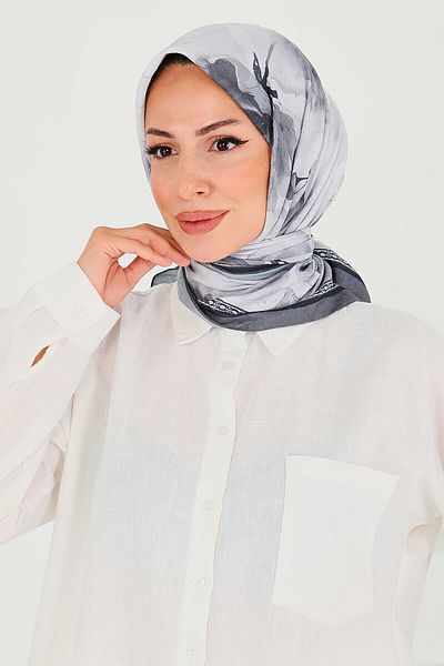 TOFİSA Patterned Bamboo Shawl Black - 27521