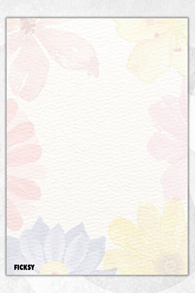 Ficksy دفتر ملاحظات A5 بدون خطوط - 50 ورقة - مذكرة - دفتر ملاحظات - ورق ملاحظات