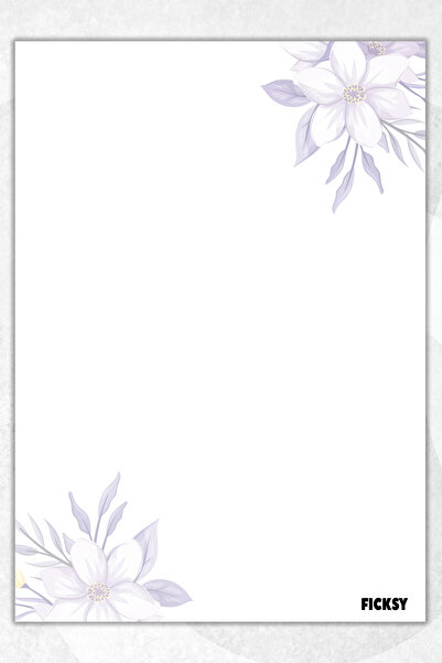 Ficksy ورق ملاحظات على شكل زهرة - مقاس A5 - 50 ورقة - مفكرة - مذكرة - مفكرة - قائمة المهام - دفتر ملاحظات