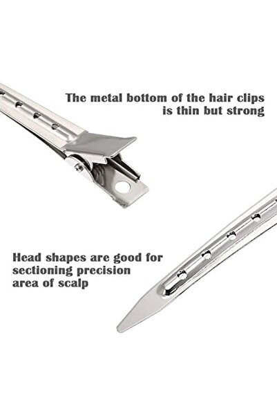 Best Ladies 24 Pieces Metal Duck Tooth Hair Clips, 9cm Metal Hair Pins