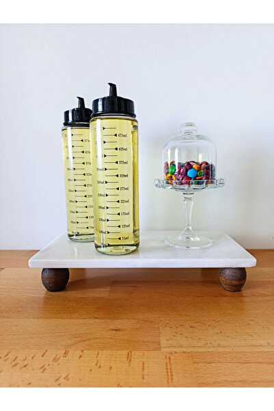 Bella Maison Mermer Dikdörtgen Sunum Standı Naturel (15x30)