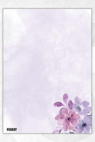 Ficksy دفتر ملاحظات A5 بدون خطوط - 50 ورقة - مذكرة - دفتر ملاحظات - ورق ملاحظات