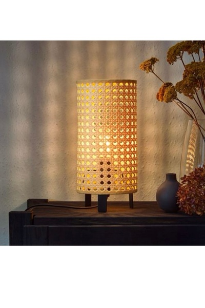 IKEA Saxhyttan Lampshade Beige-Black, 26cm