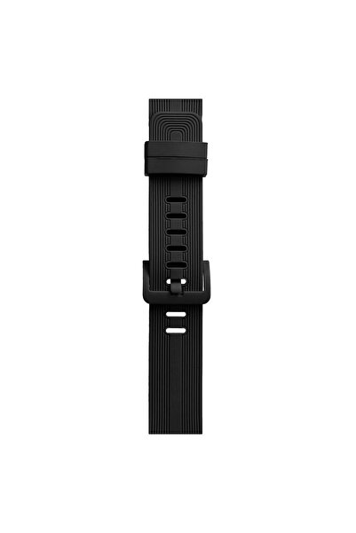 CepteToptan Myt09 Apple Watch 38mm Kr408 Striped Silicone Band - Black