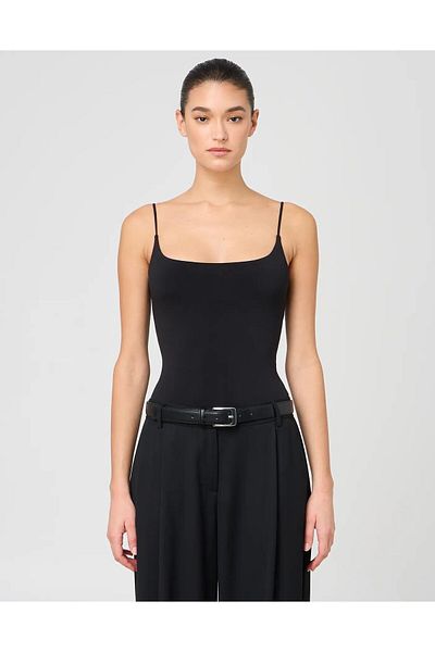 Madmext Black Adjustable Strap Women's Tank Top Mg2527