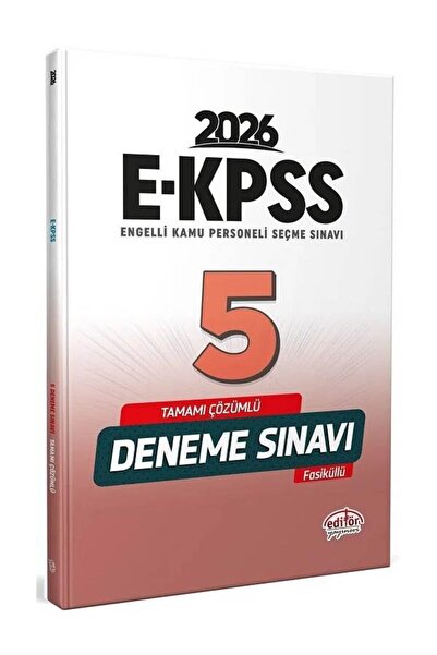 Anla Kazan Yayınları Editör 2026 EKPSS 5 Deneme Fasikül Çözümlü
