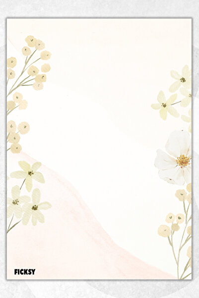 Ficksy دفتر ملاحظات A5 بدون خطوط - 50 ورقة - مذكرة - دفتر ملاحظات - ورق ملاحظات