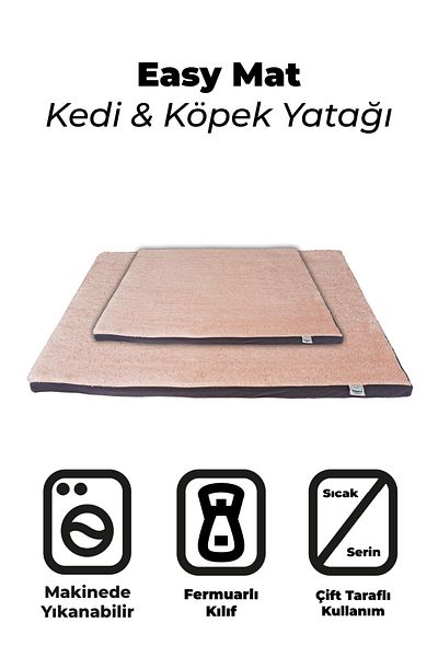 Jungolica Pet Products Easymat, Reversible, Removable Cover, Washable, Cat and Dog Mat