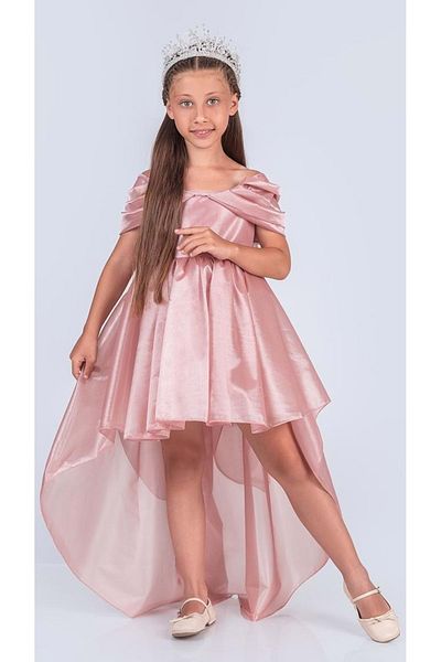 Mnk Baby&Kids Girl's Off Shoulder Detailed Sparkly Princess Dress M00760 Powder