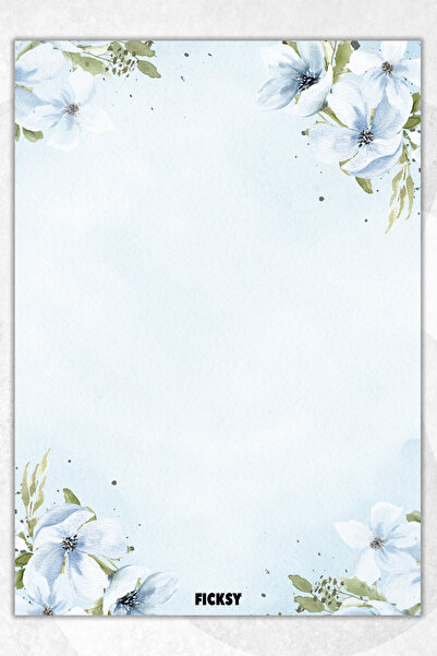 Ficksy دفتر ملاحظات A5 بدون خطوط - 50 ورقة - مذكرة - دفتر ملاحظات - ورق ملاحظات