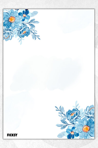 Ficksy دفتر ملاحظات A5 بدون خطوط - 50 ورقة - مذكرة - دفتر ملاحظات - ورق ملاحظات