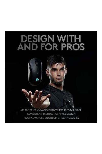 Logitech G ماوس الألعاب اللاسلكي G-Pro - خفيف الوزن للغاية مع مستشعر دقيق
