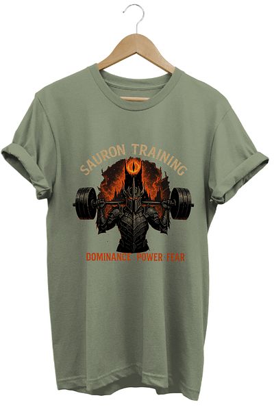 remonz Sauron Gym Lotr Regular Fit 100% Cotton Soft Textured Crew Neck T-Shirt