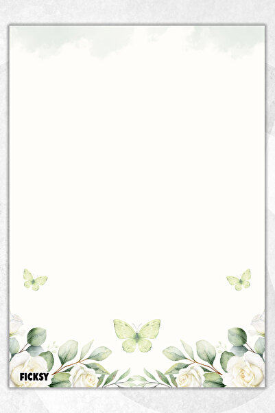 Ficksy دفتر ملاحظات A5 بدون خطوط - 50 ورقة - مذكرة - دفتر ملاحظات - ورق ملاحظات