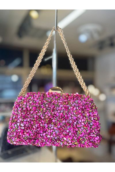 Blacktavern Evening Dress Stone Bag Chain ​​Hanger Stylish Design Double Sided Stone.