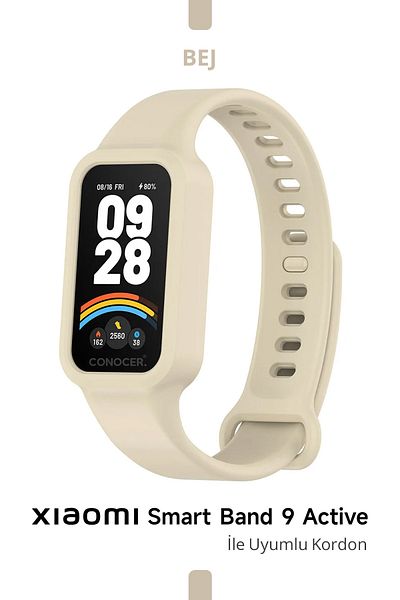 CONOCER Xiaomi Smart Band 9 Active Silicone Cord with Case Mi 9 Active High Quality Silicone Cord