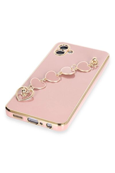 CepteToptan Myt09 Samsung Galaxy A04E Case Esila Silicone - Powder