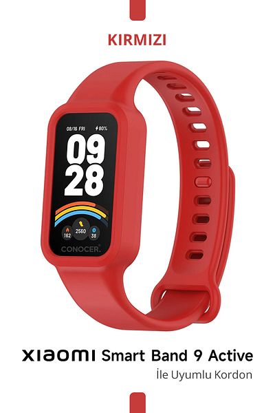 CONOCER Xiaomi Smart Band 9 Active Silicone Cord with Case Mi 9 Active High Quality Silicone Cord
