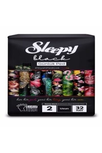 Sleepy ( 3 ADET ) Black Günlük Uzun Ped 32'li