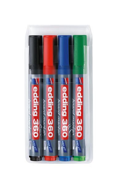 Edding 360 Whiteboard Marker – Round Tip, 1.5–3 mm, Vibrant Ink