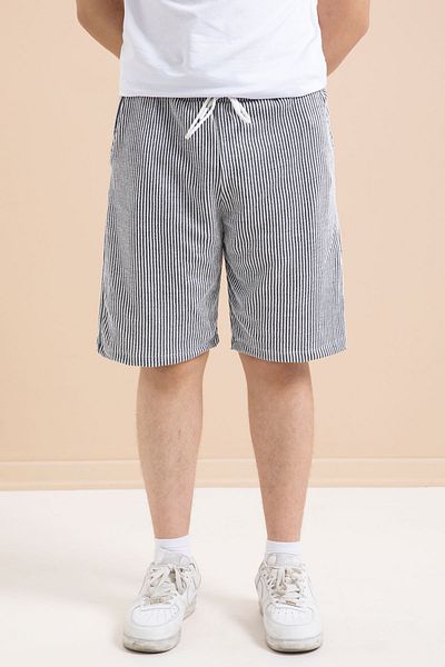 Cansın Mini Smoked Waterway Elastic Waist Men's Shorts 21368