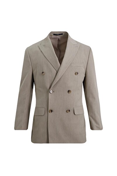 Uki BEJ Kruvaze Takım Elbise