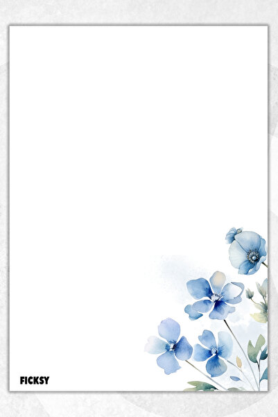 Ficksy دفتر ملاحظات A5 بدون خطوط - 50 ورقة - مذكرة - دفتر ملاحظات - ورق ملاحظات