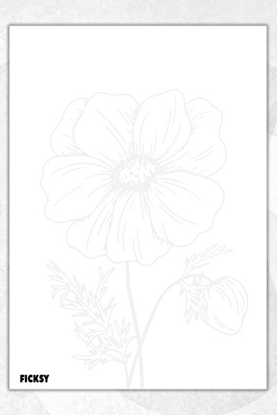 Ficksy دفتر ملاحظات A5 بدون خطوط - 50 ورقة - مذكرة - دفتر ملاحظات - ورق ملاحظات