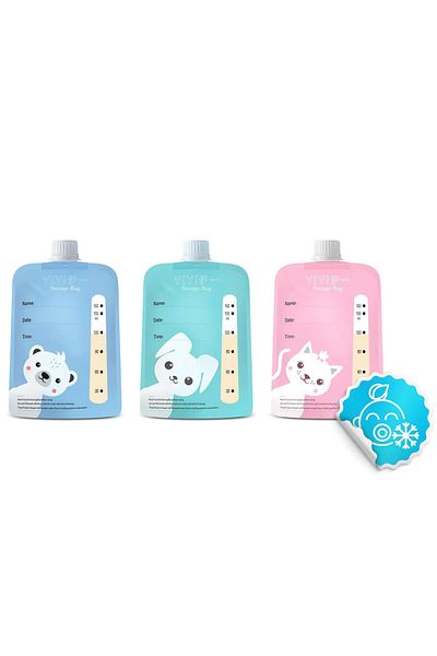 IMK Manual breast pump, with accessories, milk bottle, pacifier, quiet and comfortable, white