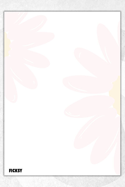 Ficksy دفتر ملاحظات A5 بدون خطوط - 50 ورقة - مذكرة - دفتر ملاحظات - ورق ملاحظات