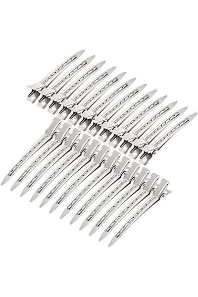 Best Ladies 24 Pieces Metal Duck Tooth Hair Clips, 9cm Metal Hair Pins