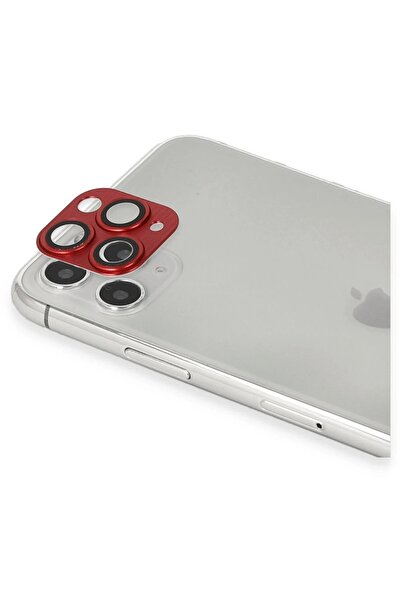 BUTİMAR'S Myt09 iPhone 11 Pro Max Press-On Aluminum Camera Lens - Red