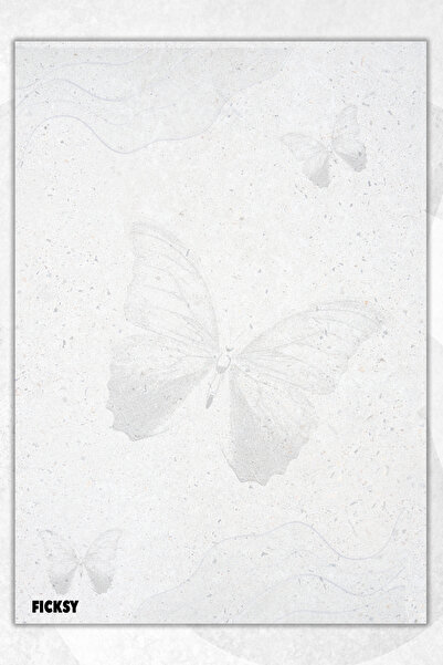 Ficksy ورق ملاحظات على شكل فراشة - مقاس A5 - 50 ورقة - مفكرة - مذكرة - مفكرة - قائمة المهام - دفتر ملاحظات