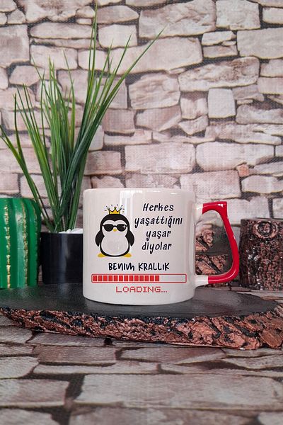 qoeuyl boutique Everyone Lives Their Age Diaries Printed Funny Gift Colorful Cup-Mug with Handle