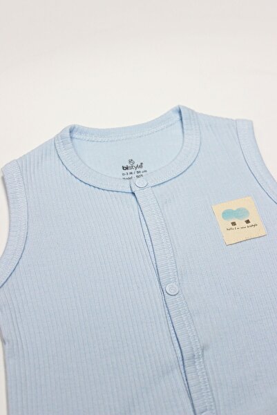 Budi Bistyle Modal Flying Balloons Baby Vest Bs18110 Blue