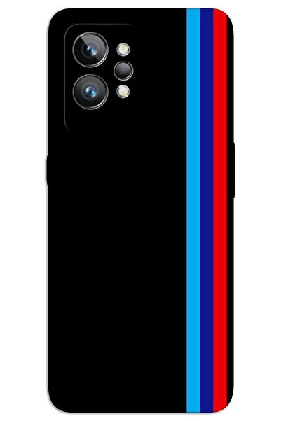 MRCİLETİSİM Realme GT 2 Kılıf HD Desen Baskılı Arka Kapak - Üç Şerit
