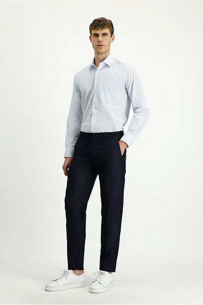 Kiğılı Long Sleeve Crotch Striped Cotton Shirt
