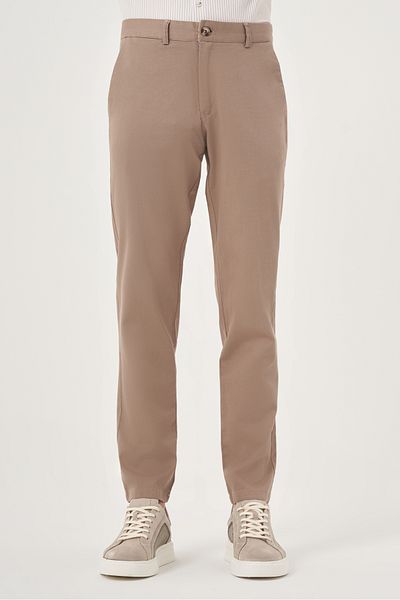 Morven Men's Mink Export Summer Cotton Side Pocket Slim Fit Chino Pants