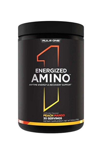 Rule 1 Rule1 Energized Amino & Recovery Support 30 وجبة بنكهة الخوخ والمانجو