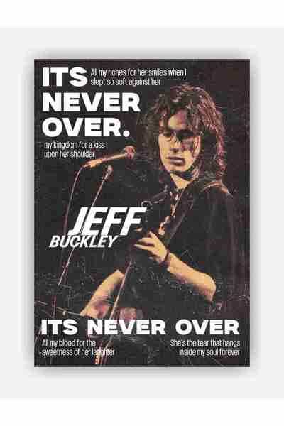 fırsatlar diyarı Jeff Buckley - It's Never Over Vintage Kağıt Poster - Çerçevesiz