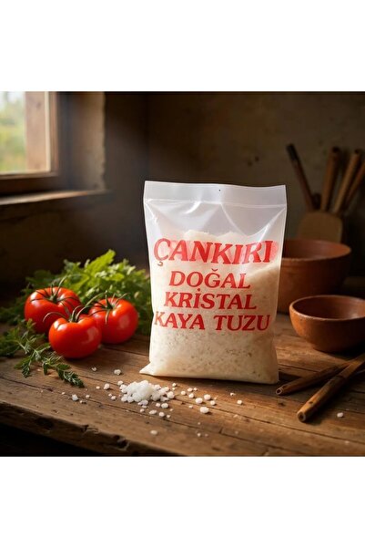 METROPOL Çankırı Kristal Kaya Tuzu – Doğal, Katkısız ve Mineralli Sofra Tuzu 1 Kg