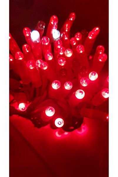 SDX Market Instalație de Crăciun, 10 m, Liniară cu Flash, Roșu, 100 LED-uri, ...