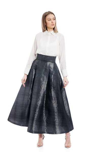 RVL Black taffeta skirt