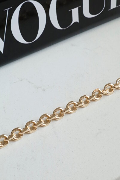 DEMOKAN Kadın Kolye Kararmaz 14k Altın Renk Vip Seri İthal O Zincir Kolye