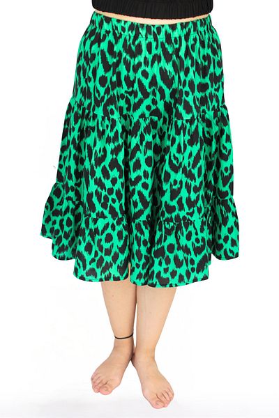BNZ TEKSTİL Viscose Fabric Women's Midi Shorts Skirt