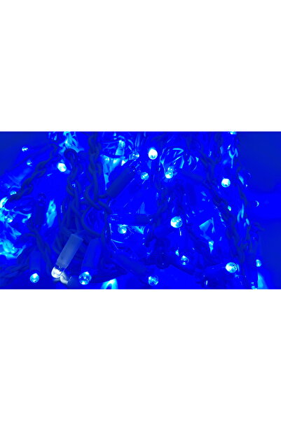 SDX Market Instalație de Crăciun, franjuri albastre FLASH de 5 m, 113 LED-uri...