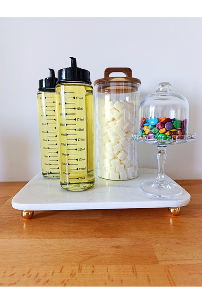 Bella Maison Mermer Dikdörtgen Sunum Standı Naturel (20x30)