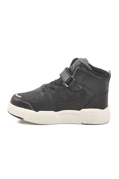 Cool Black Velcro Boy Hi Sneaker