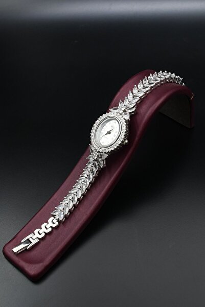 Prestige 925 Ayar Gümüş Kadın Saati (Kadın Gümüş Saat) Zirkon Taşlı 901863